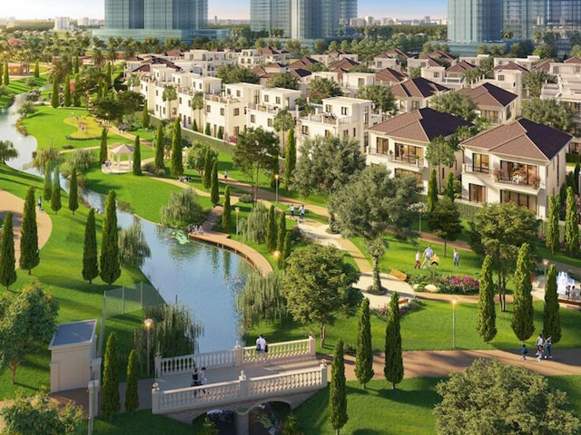 Park Village lấy cảm hứng từ những ngôi làng châu Âu thanh bình.